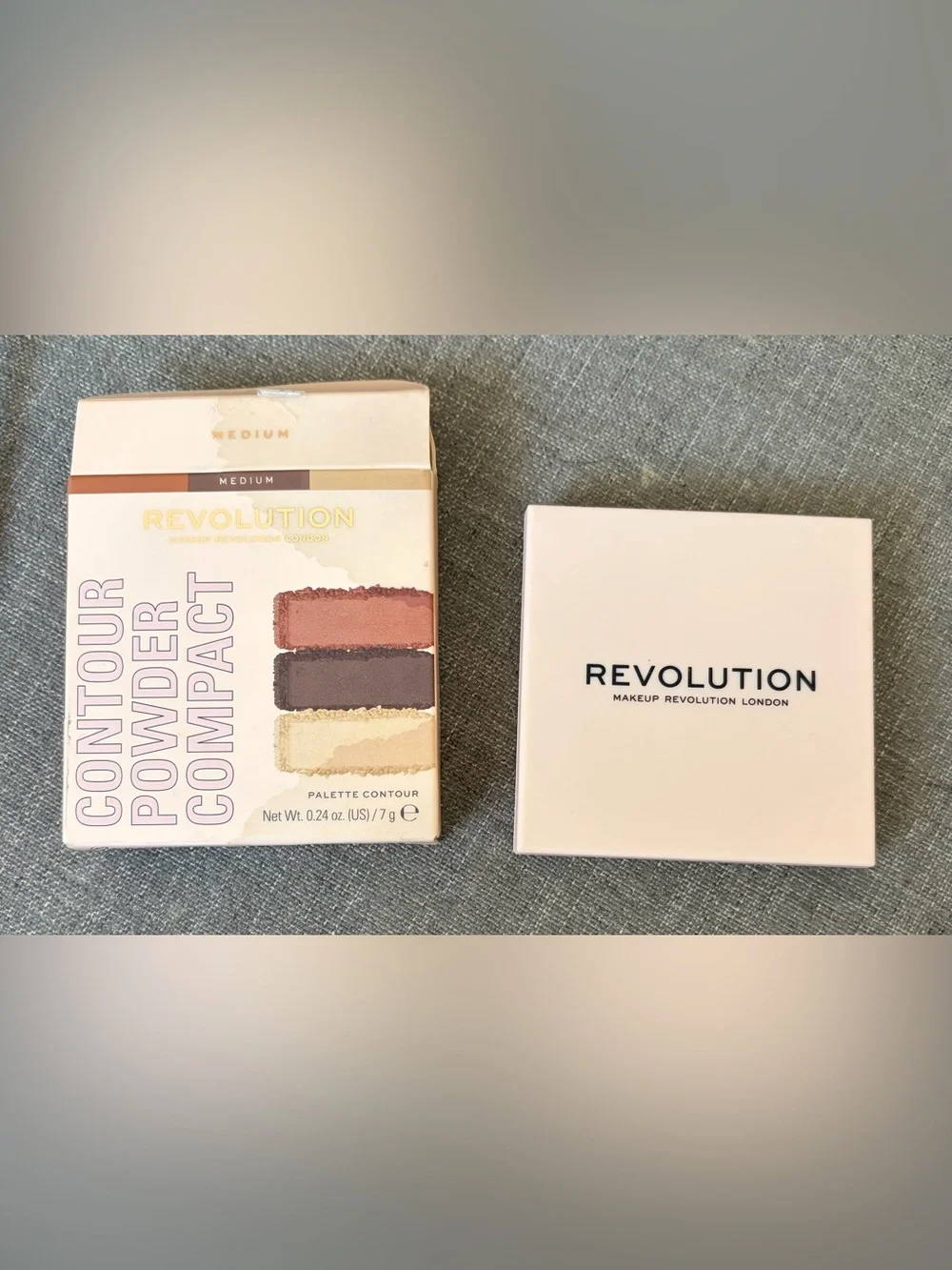 Revolution Contour Compact Palette Medium 7g Bronzer Highlighter Face Palette
